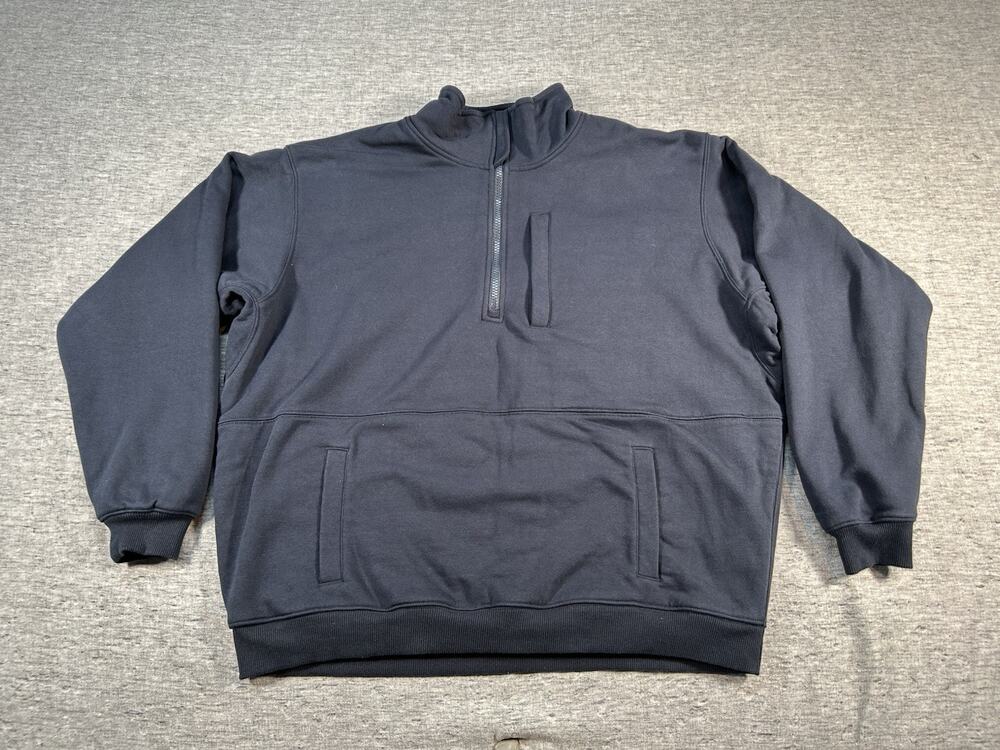 C.C. Filson 1/4 Zip Sweater Mens XXXL Navy Blue Heavyweight Lined Pullover